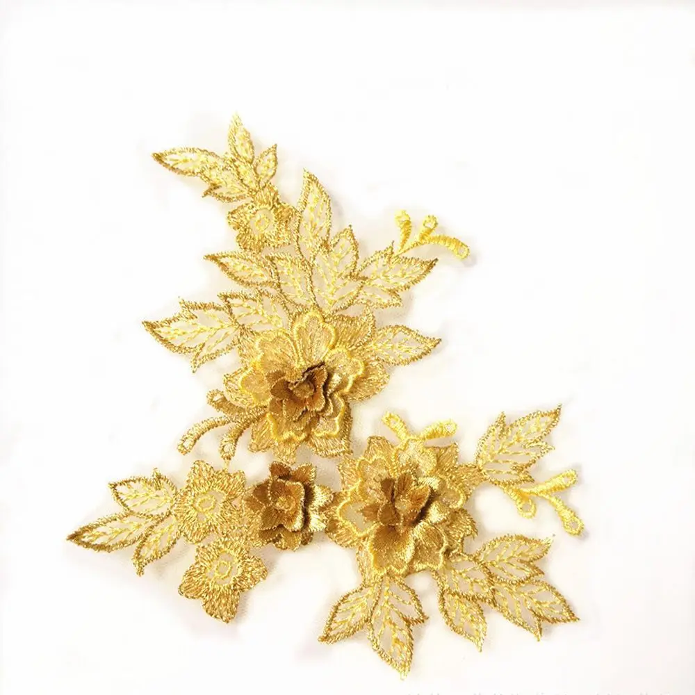 

Тюль для скрапбукинга «сделай сам», свадебная аппликация с 3D отделкой, кружевная вышивка с цветочным мотивом