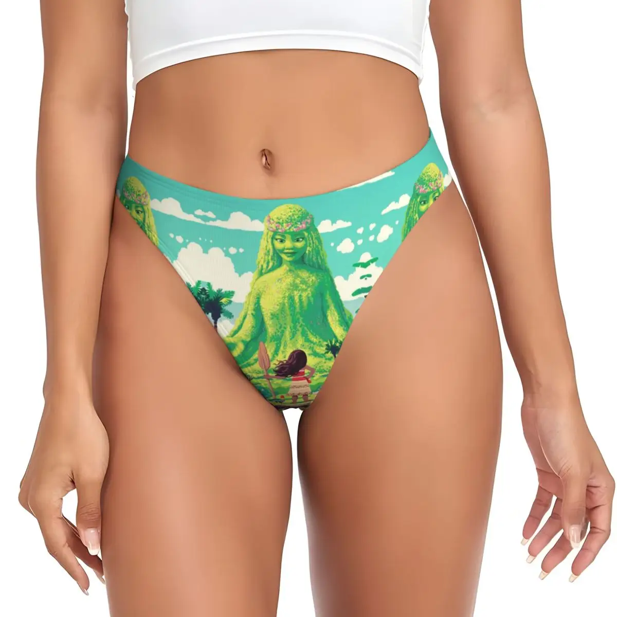 

Custom Moana Movie G-string Thong Womens Breathable Stretch Panties Underwear