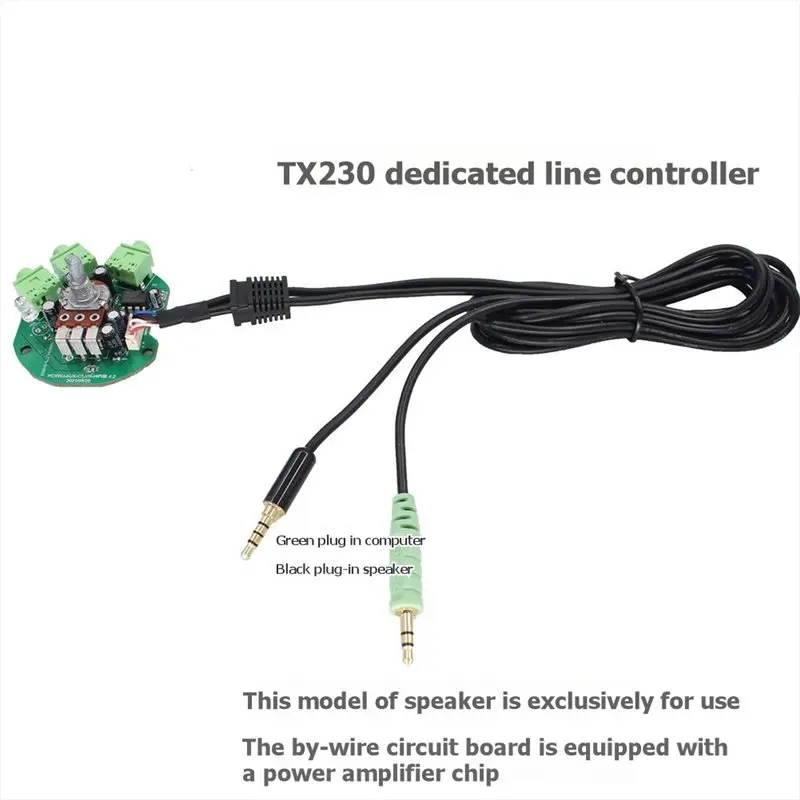 SQPP-Speaker Volume Control For Creative TX230 Speakers MF0205 Speaker TX230 Wired Controller Direct Use