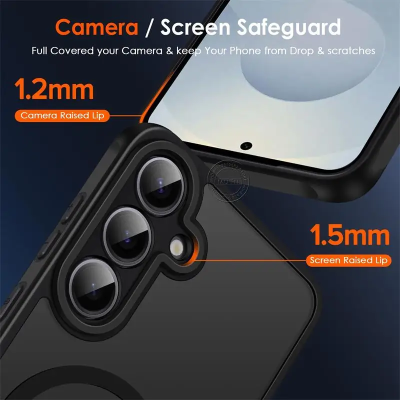 Magnetic Case For Magsafe Samsung Galaxy S25 S24 S23 S22 S21 FE Ultra Plus A07 A17 A05 A06 A14 A15 A16 A26 A35 A36 A54 A55 A56 - náhled 6