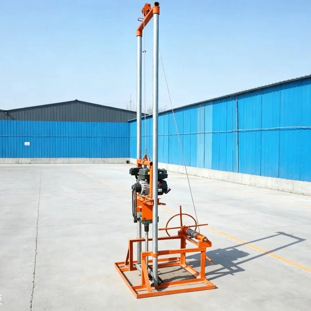 Customized Hoist‑type Gantry Drilling Rig, Lifting‑operation Drilling Machinery for Farmland and Orchard Water Intake