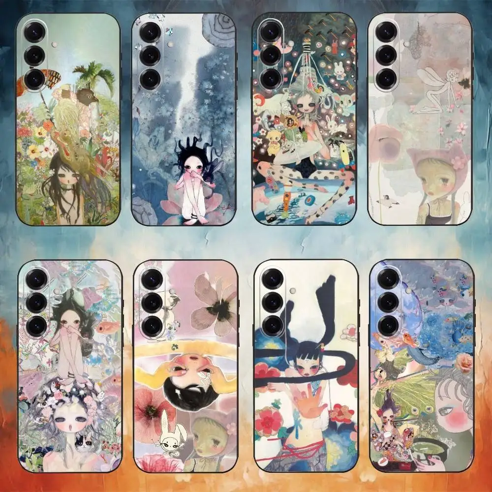 

Aya Takano paintings Phone Case For Samsung Galaxy A73,A72,A71,A70,A53,A52,A51,Others Soft Black Cover