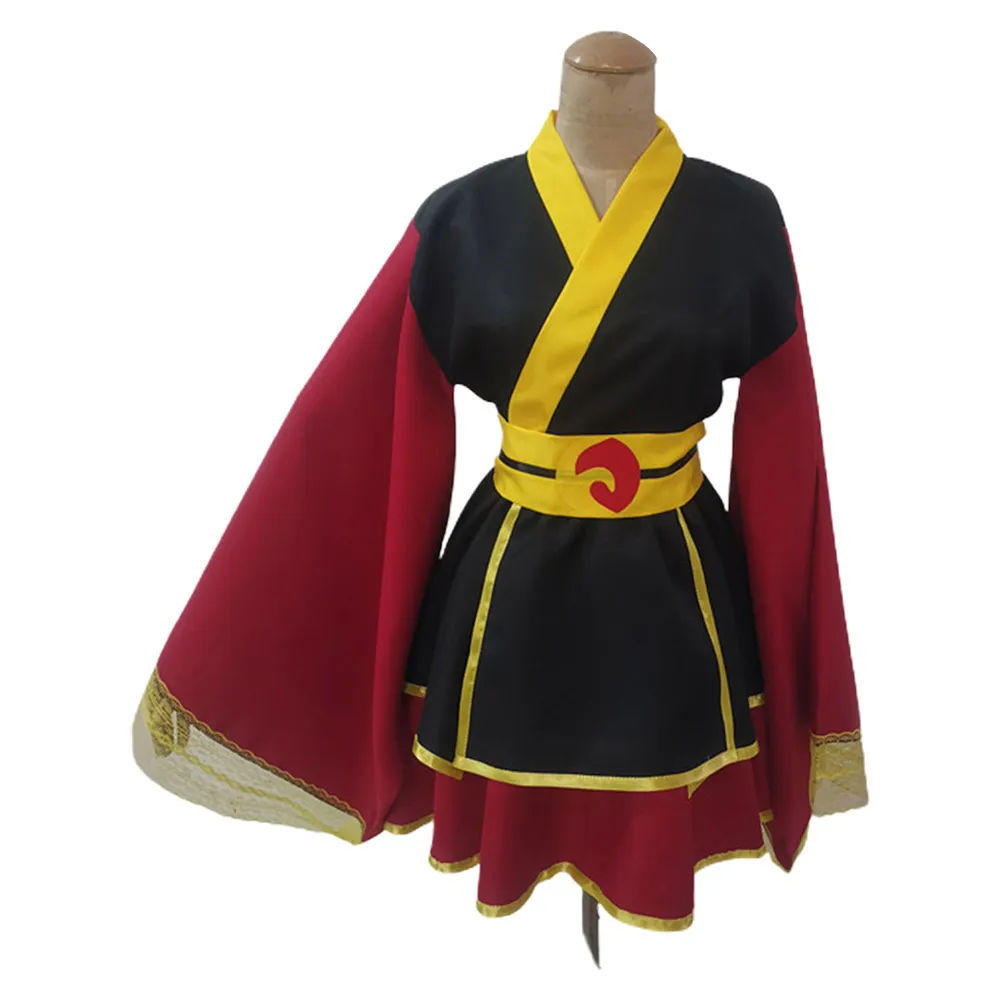 Avatar Aang Cosplay Kostuum Vrouwen Lolita Jurk Outfits Halloween Carnaval Pak Meisjes Vermomming Kostuum