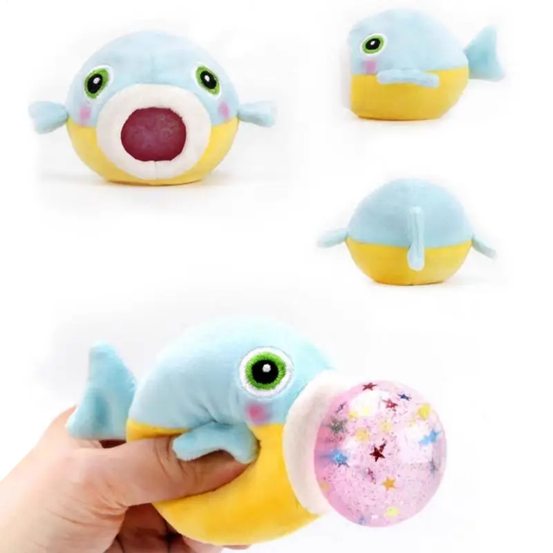Animal Stress Balls Portable Squeeze Toy Plush Sea Creatures Sensory Fidget Toys Squeeze Ball Toys Slow Rising Toy Funny Relax