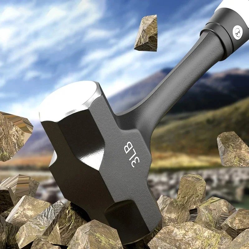 عالية الكربون الصلب المطرقة رئيس المهنية كهربائي النجارة اكسسوارات العمل أدوات يدوية متعددة الوظائف مطرقة مثمنة