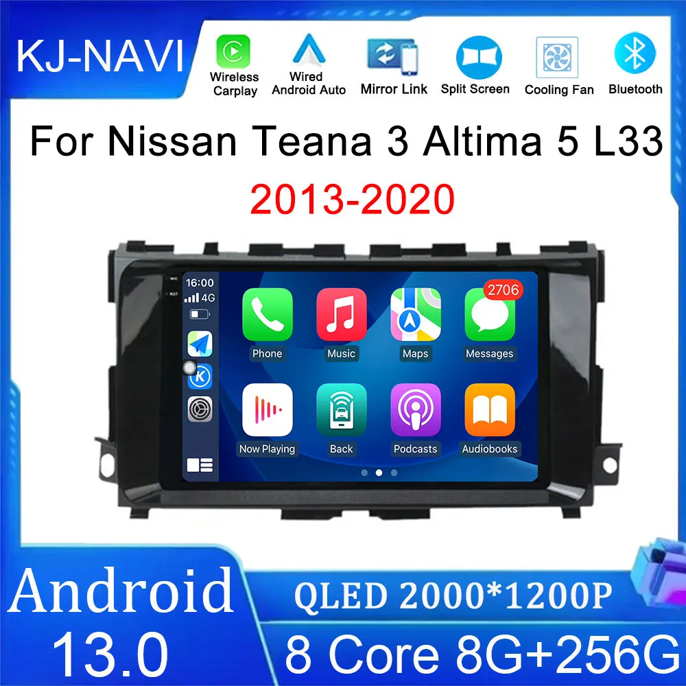 

Touch Screen Android 13 Car Radio For Nissan Teana 3 Altima 5 L33 2013-2020 4G 9" Multimedia Video Player Navigation GPS