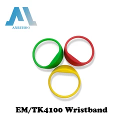 5PCS Access Control Waterproof Wristband EM/TK4100 Smart Chip ID Card RFID Induction Badge 125Khz Bracelet Tag Key