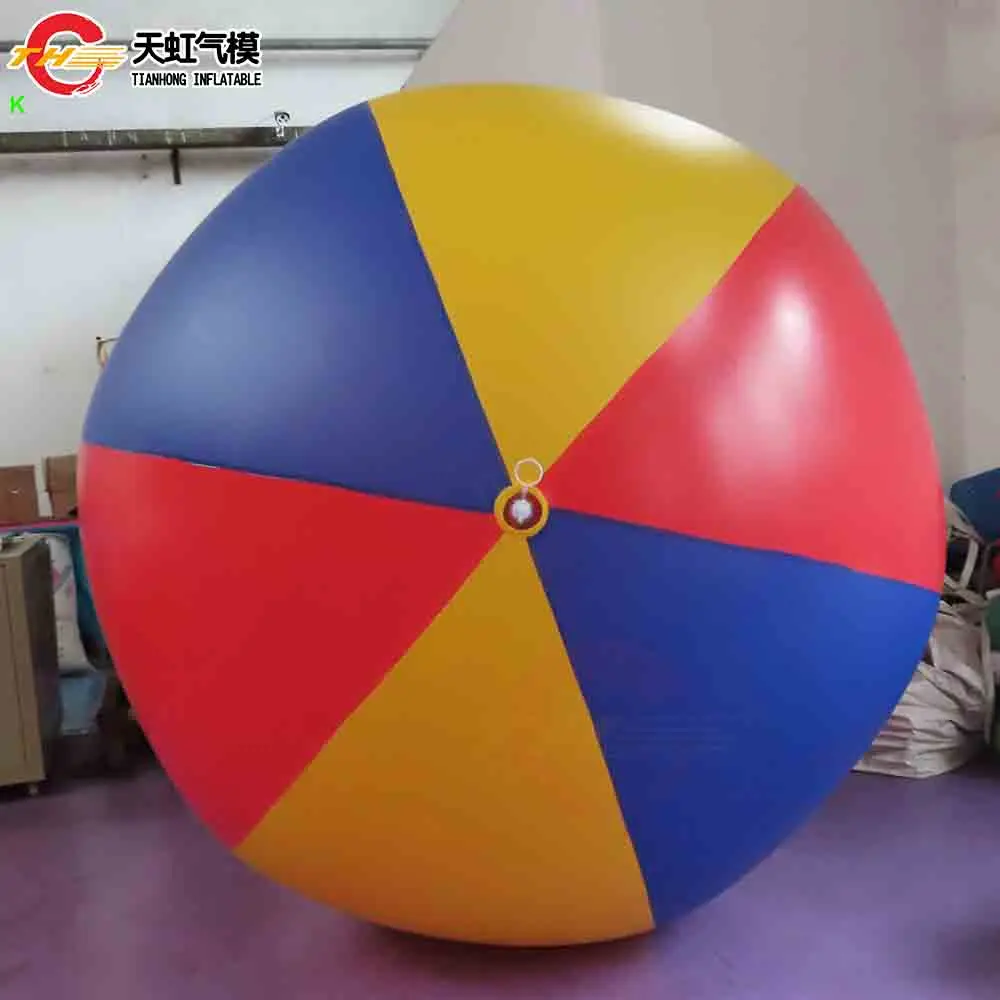 Spedizione veloce 1m/2m/3m Dia Pallone da spiaggia gonfiabile gigante Palloncini in PVC colorati per giocattoli da gioco sportivi di costruzione di squadre