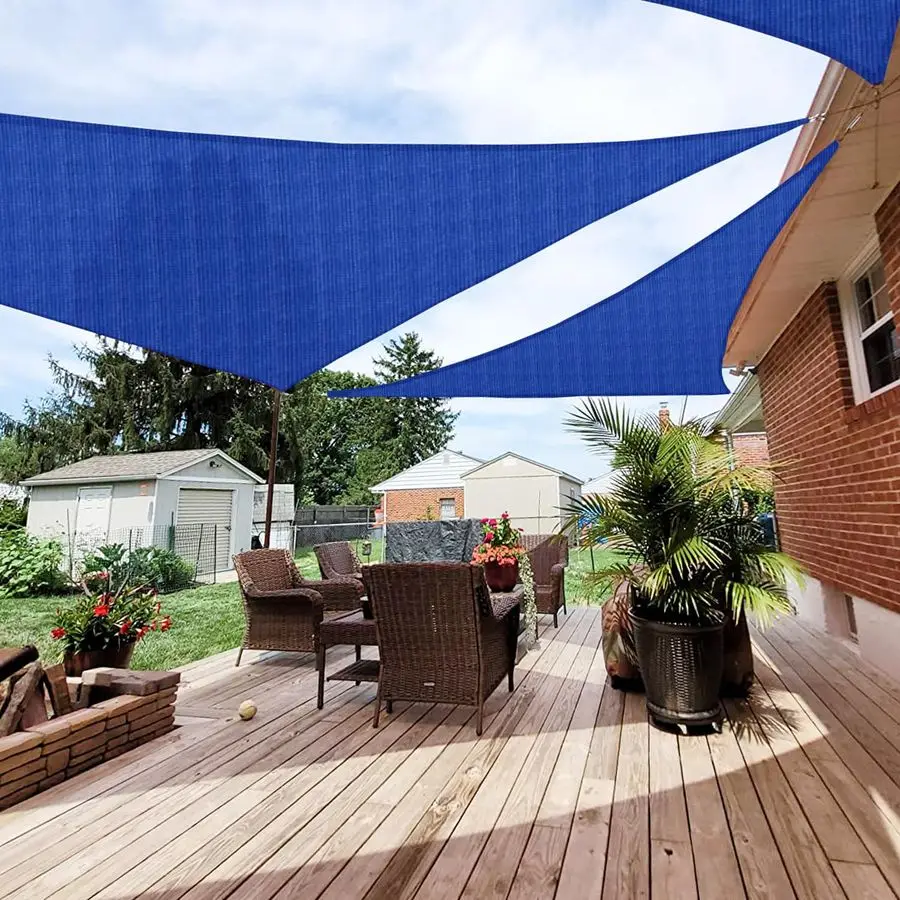 

Тент-парасоль Paradise 20x20x20 футов, треугольный, из ткани HDPE, для защиты от солнца, для перголы, террасы, улицы