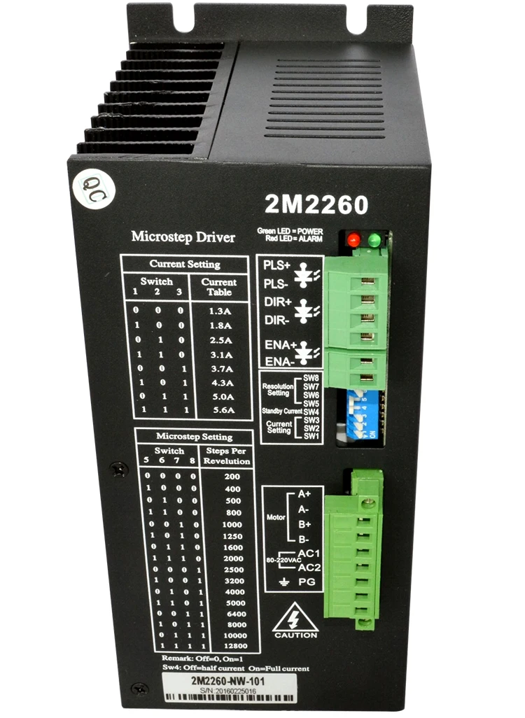 2M2260  stepper motor driver Controller AC 80 to 220V Input Suitable for NEMA 34 42 51 Step Engine