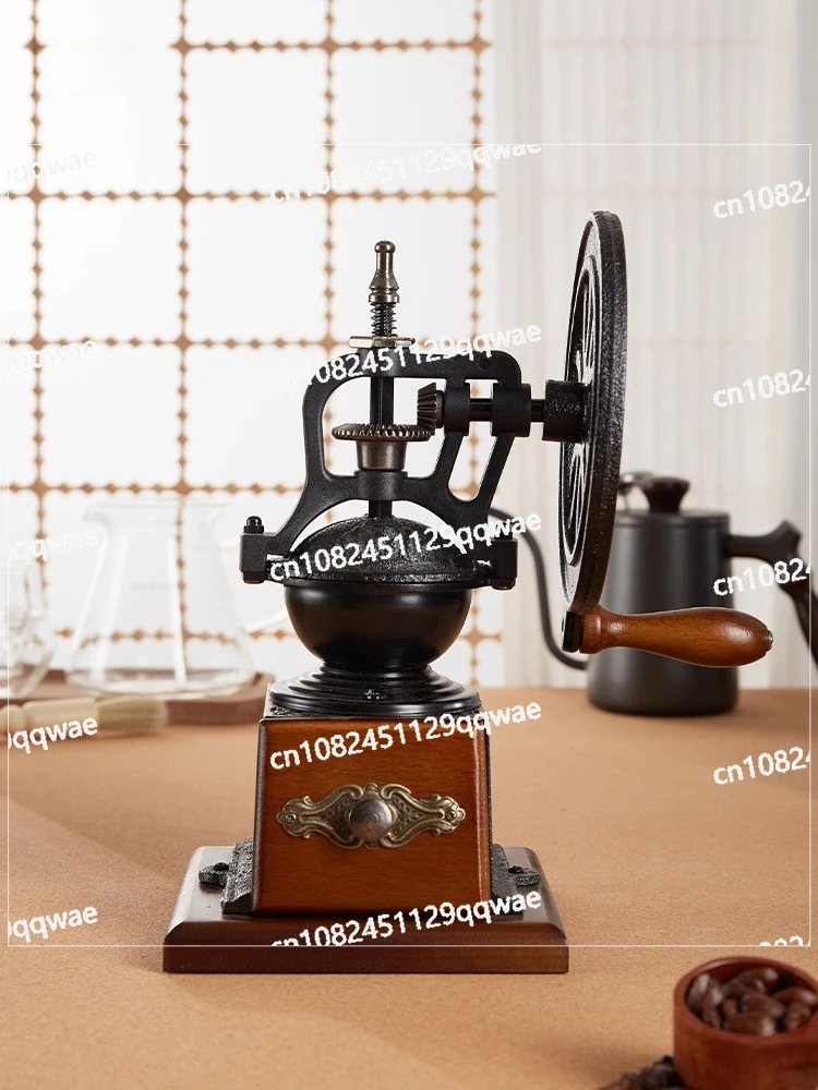 

Hand-cranked coffee machine, hand-cranked household small retro bean grinder, manual coffee bean grinder utensils