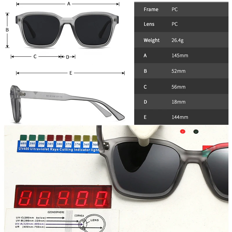 JNPCXI موضة جديدة مربع النظارات الشمسية النساء التدرج البرتقالي لون الحلوى ظلال UV400 الرجعية المسامير الرجال تتجه نظارات شمسية