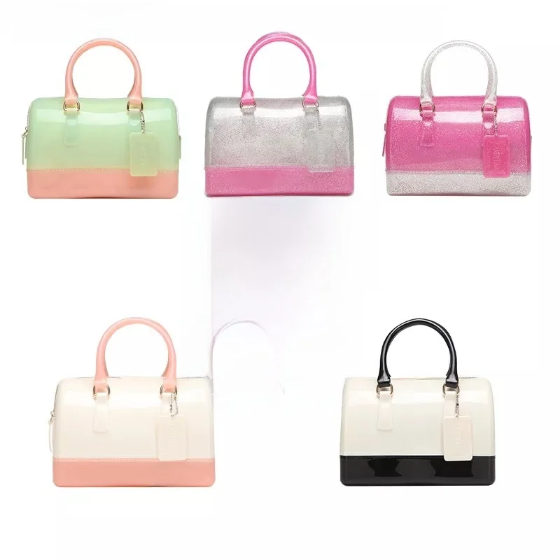 

Модная женская сумка-кроссбоди из кристаллического желе с одной ручкой, мягкая, в британском стиле, цвета конфет, Весна-Лето 2026