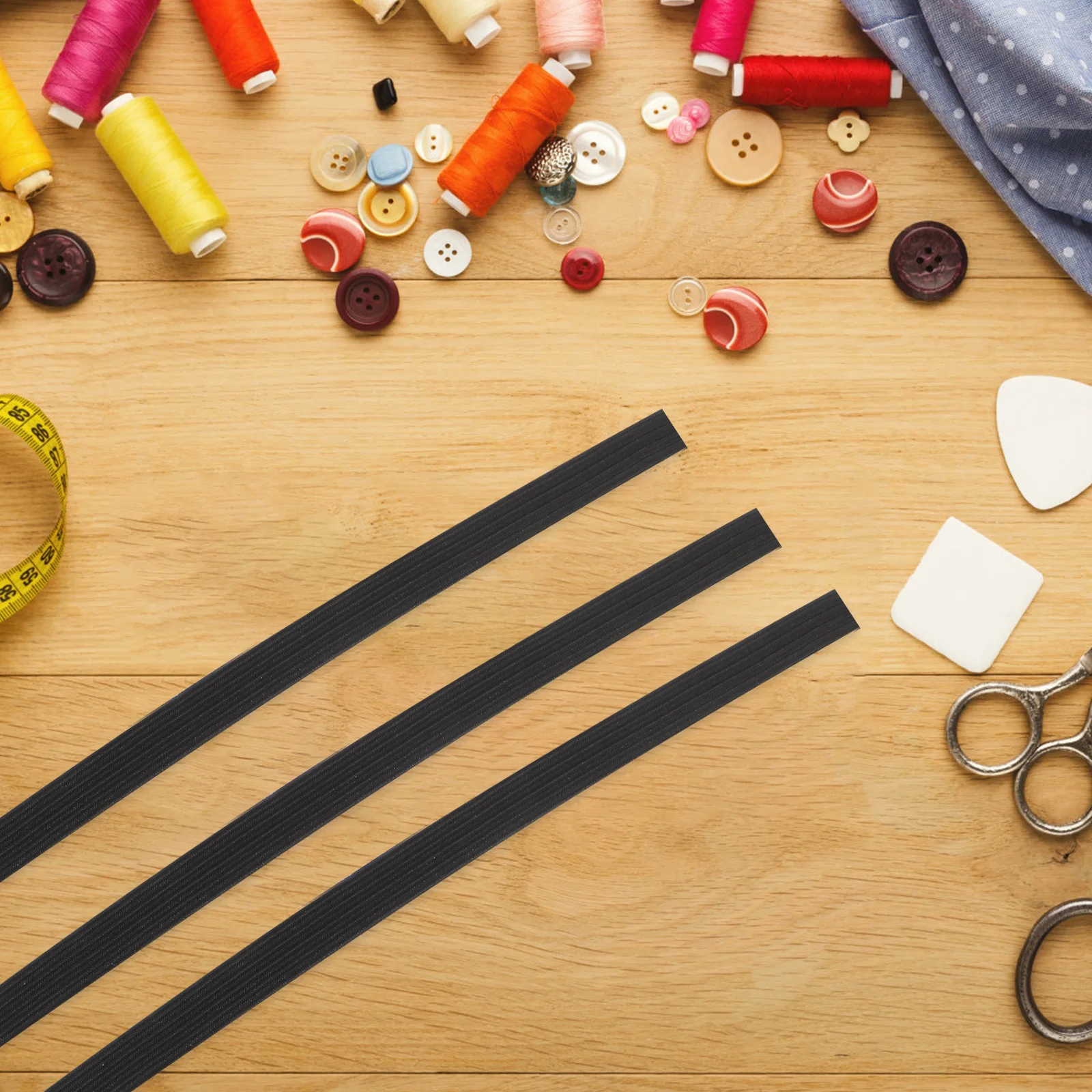 

1 Roll Black Rubber Sewing Elastic Band 1M Long For Diy Clothing Repair Waistbands Skirts Sewing Elastic Band Diy Cloth Tool