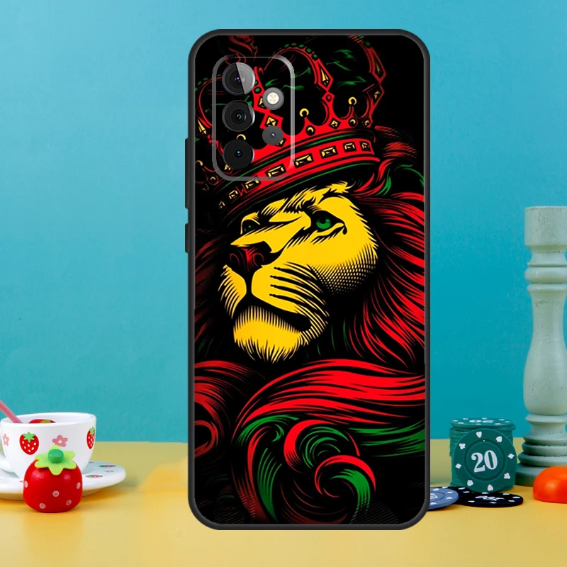 Rasta Lion Reggae Bob Marleys Case For Samsung Galaxy A34 A54 A14 A24 A52 A32 A22 A12 A51 A71 A21S A13 A23 A33 A53 Cover