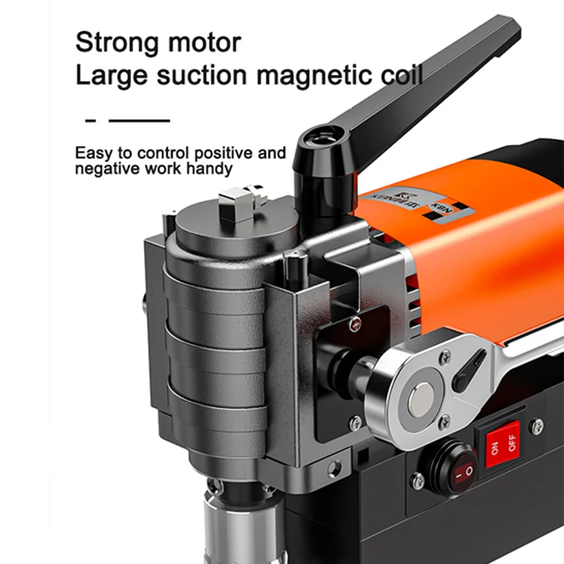 110V/220V Portable Magnetic Base Drill - Small Horizontal Hole Puncher for High-Altitude Drilling (Multifunctional Electric Dril