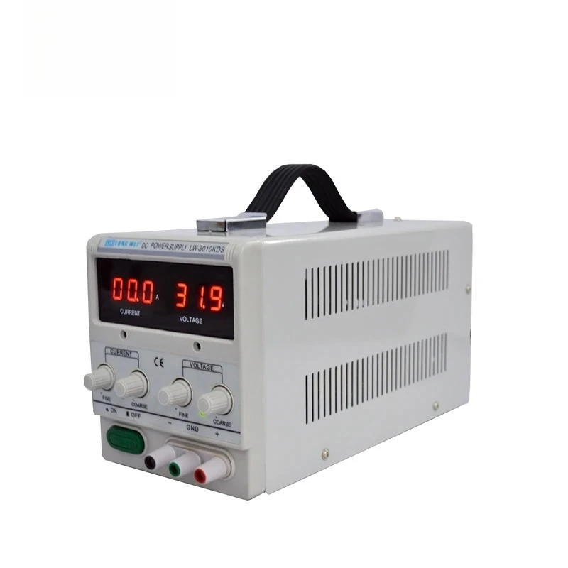 【من الصين】LW-3010KDS 30V10A مصنع 300 واط قابل للتعديل الجهد DC مختبر التيار الكهربائي لشاحن البطارية