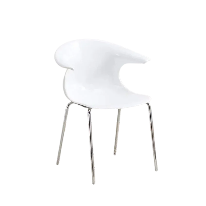 Plastic Nordic Vanity Desk Dining Chairs Dresser Design Living Room Dining Chairs Backrest Silla Comedor Home Furniture