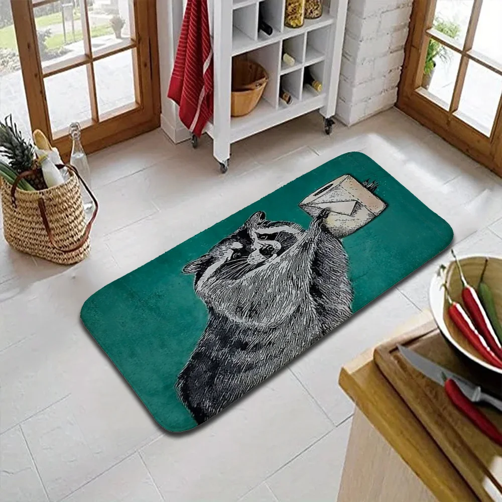 Your Butt Napkins My Lord Raccoon Green Funny Home Door Mat Room Mats Doormat Entrance Door Kitchen Carpet Prayer Bathroom Bath