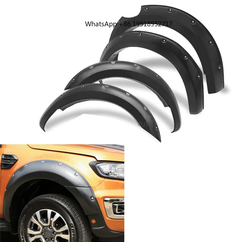 FOR RANGER T8 2018 2019 2020 2021PX3 ABS  9 INCHES FENDER FLARE WHEEL ARCHES WITH SENSOR HOLES JJ1013