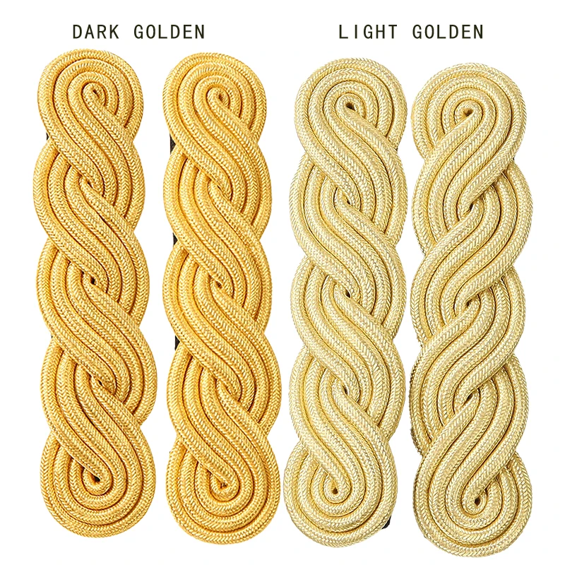 British Military Epaulets Hand work Copper Wire epaulette for Dress Uniforms  Honor Guard & Cosplay Props Cord Shoulder Badge