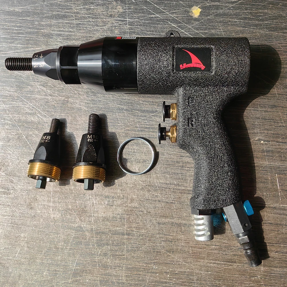 

Quality M8/M10/M12 Pneumatic Riveter Pneumatic Pull Setter Air Rivets Nut Gun Pneuatic Tool Only For Aluminum Rivet Nuts