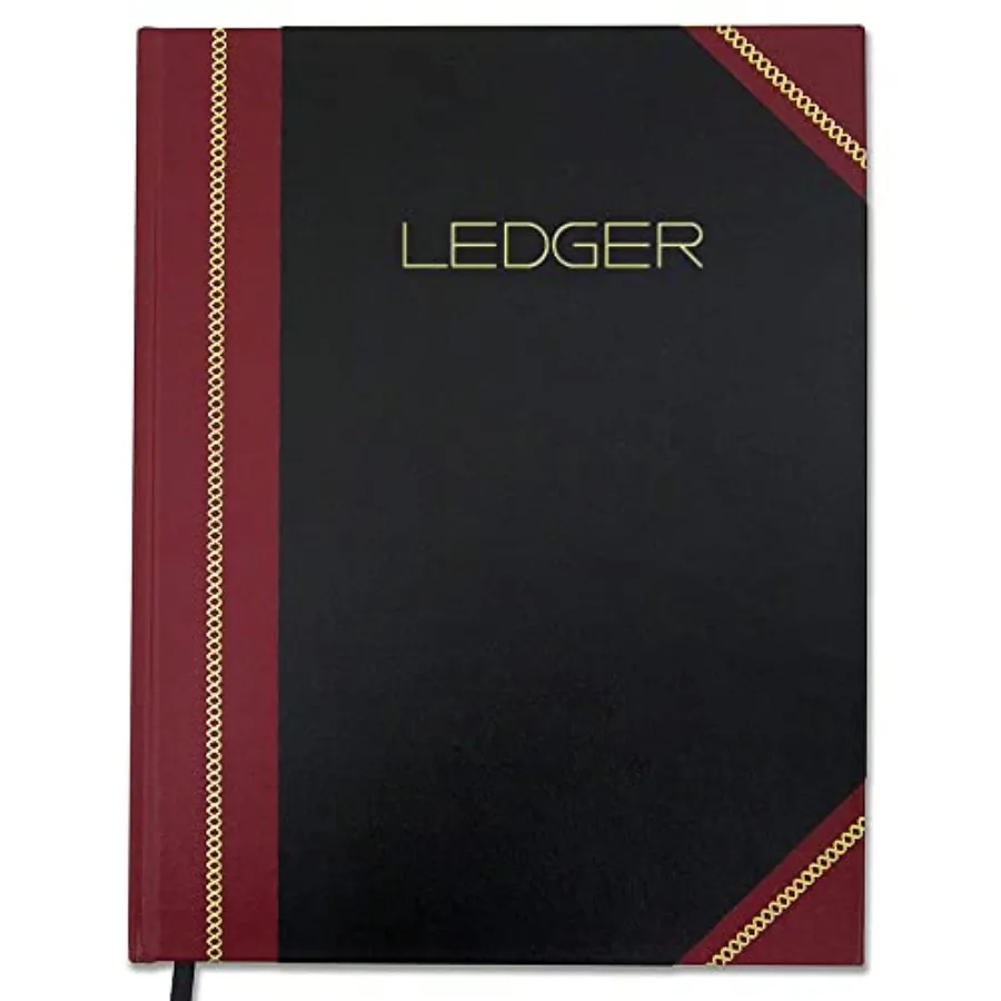 

Ledger Book/Professional Accounting Ledger/ 4 Column/Four Columns Ledger Notebook- 8'' x 10'' Two Toned Cover Section Sewn Hard
