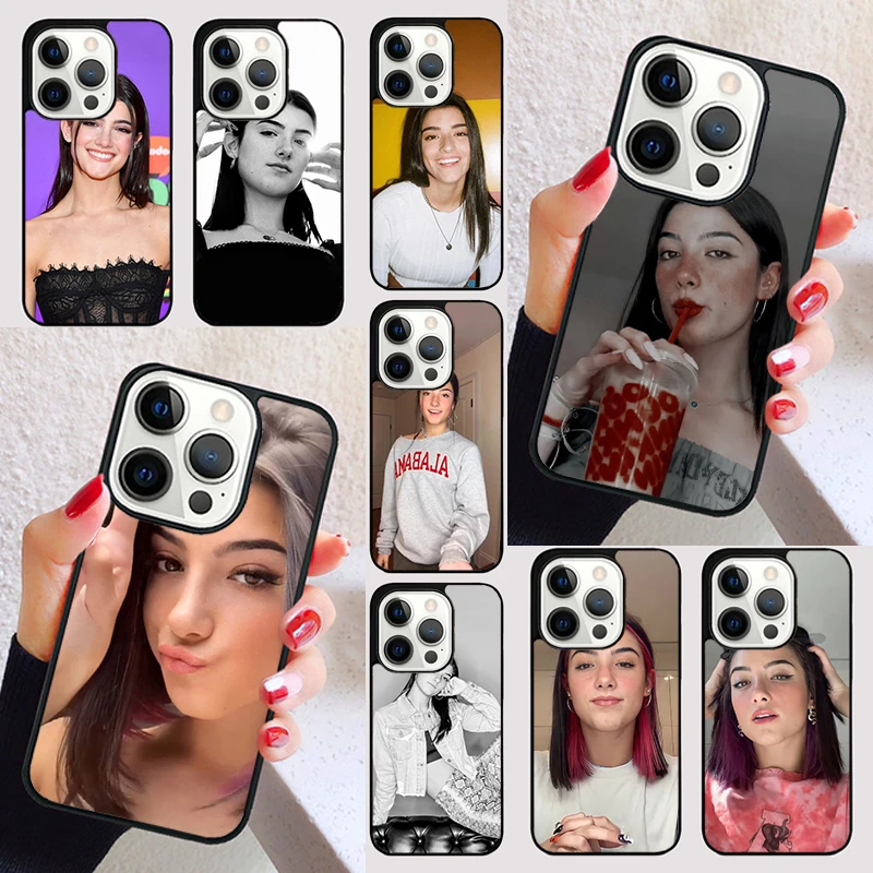 Charli D‘amelio Aesthetic cover For iPhone 15 16 13 12 11 14 Pro Max Mini Max SE 2020 7 8 15 16 Plus Phone Case