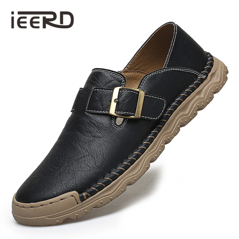 

Новая осенняя повседневная обувь ручной работы из спилка для мужчин на плоской подошве, большие размеры 39-48, мужские кроссовки, лоферы без шнуровки