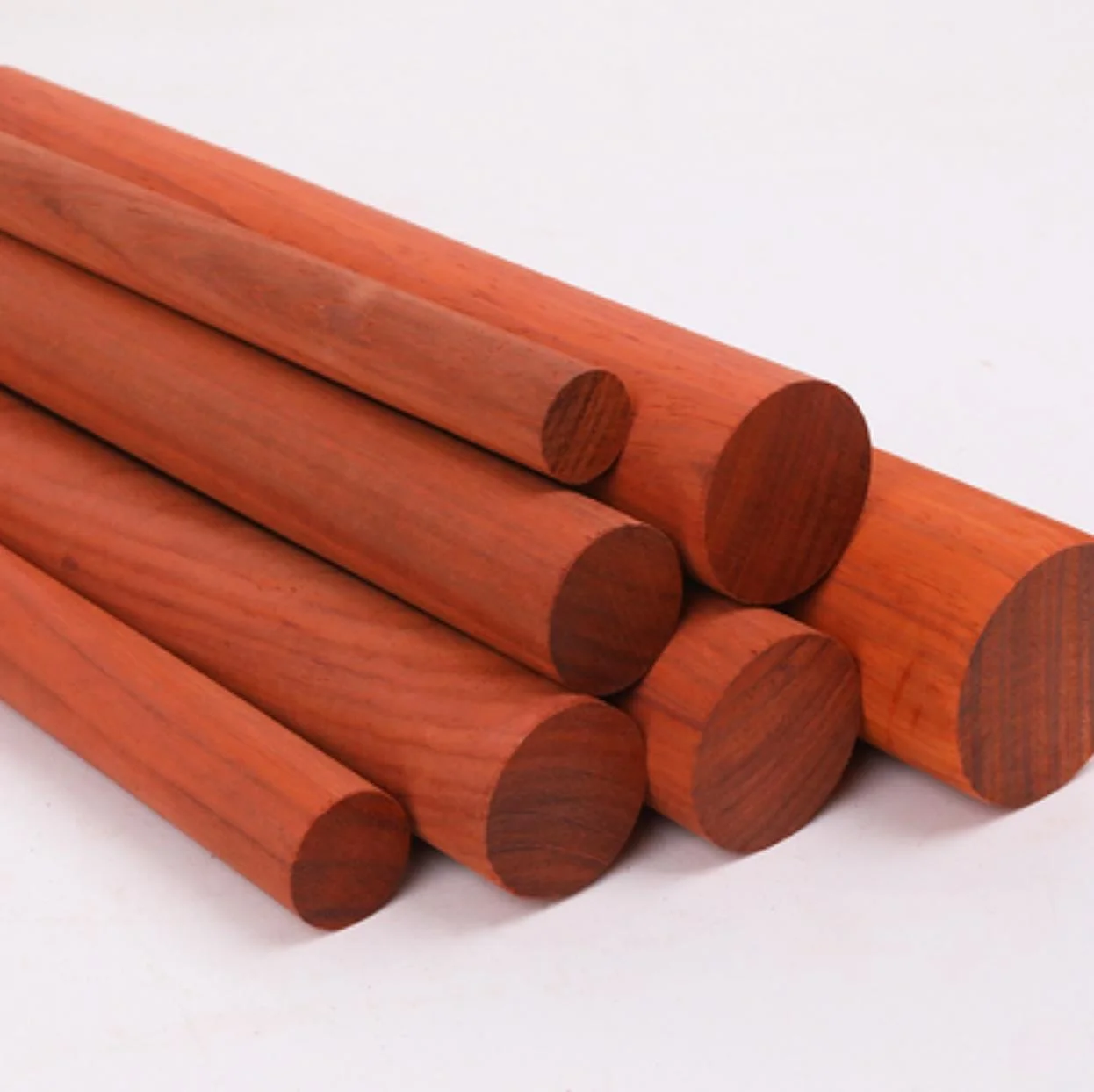 

1PCS Diameter:4cm Length:30cm/ 40cm/50cm Red Pear Solid Wood Round Staff Round wood DIY