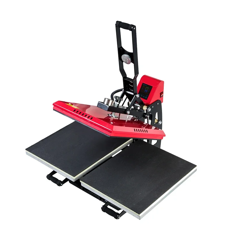 

QK-1801 Double Station Semi-Auto(Auto Open) Sublimation T-shirt Heat Press Machine