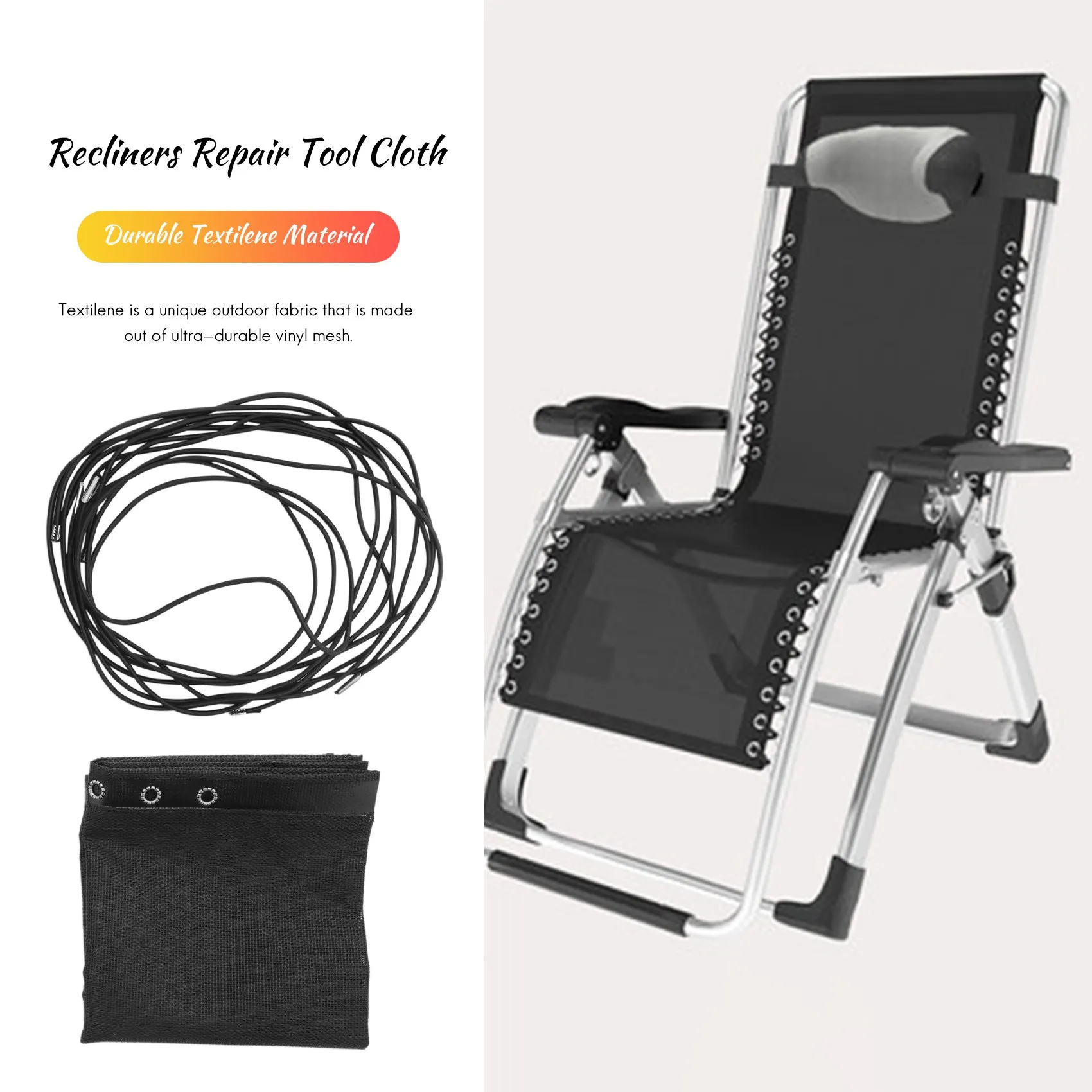 

A47U кресло с нулевой гравитацией, сменная ткань, складные кресла, сетчатые детали для кемпинга, патио, лужайки, двора, бассейна 63X17 дюймов