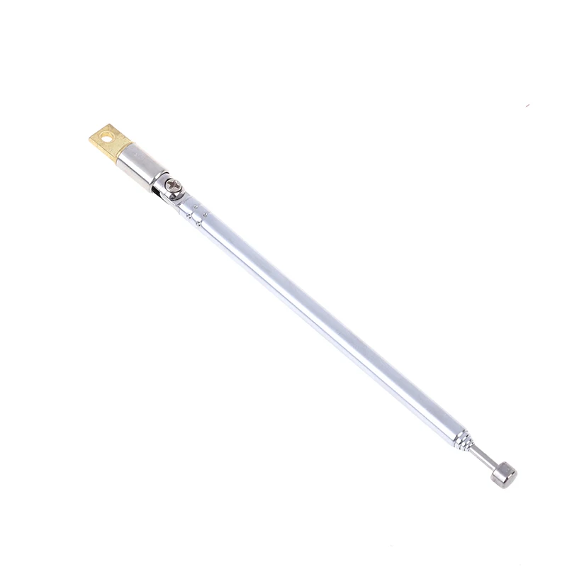 1PC 354mm 4 Section Telescopic Stainless Steel AM FM Radio Universal Antenna