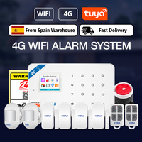 KERUI Alarm System Kits 4G/WIFI GSM Alarm Security System 433mhz Wireless Burglar Alarm Panel Smart Home Devices PIR Sensor W184
