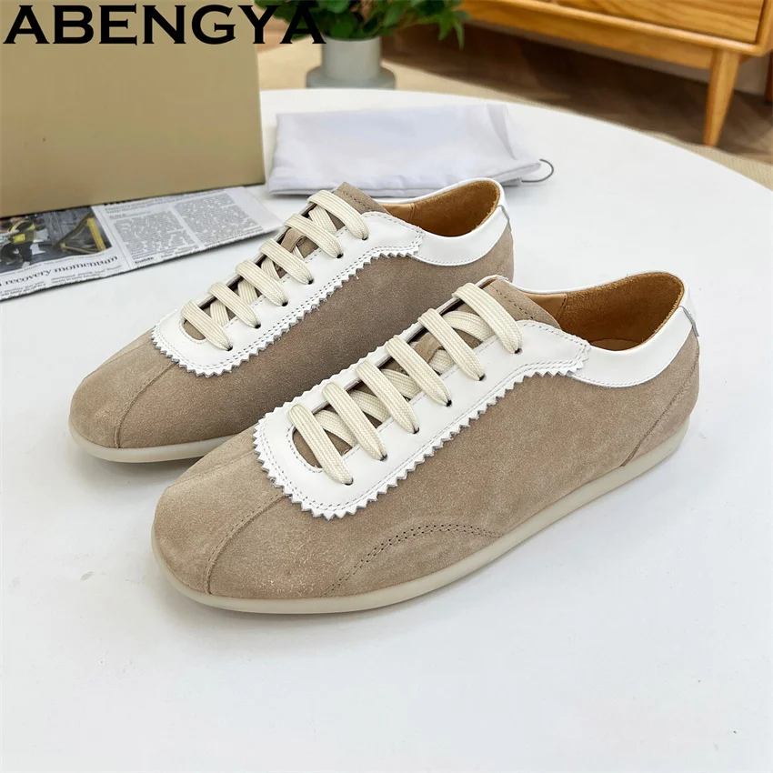 Women & Men Multicolored Lace Up Flat Shoes Spring Summer Comfortable Running Shoes Oxfords Bottom Casual Sneakers Balance Shoes