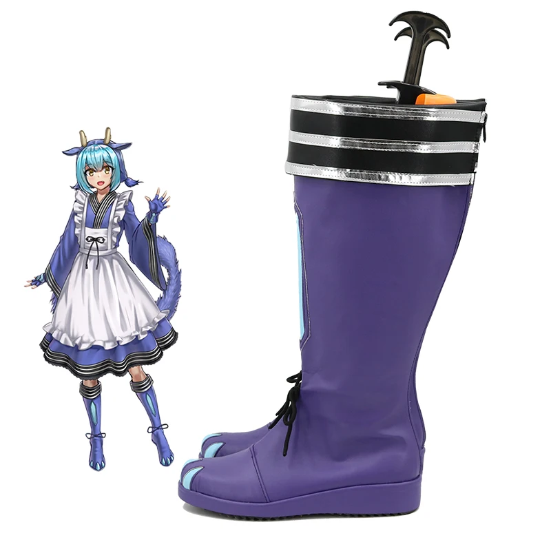 Duel Monsters Laundry Dragonmaid Cosplay Shoes Dragon maid Long Boots Women Men Halloween Role Play Cos Prop