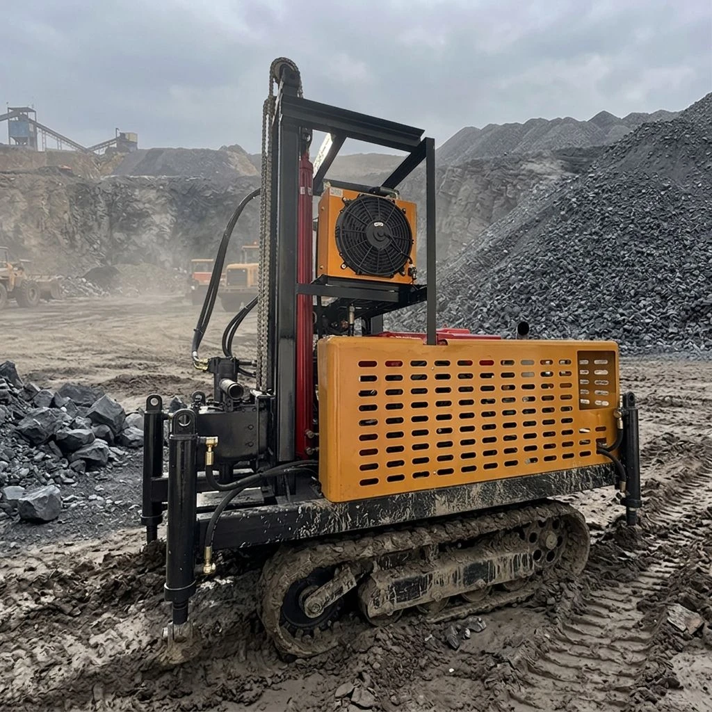 Customized New Portable Small Water Well Drilling Rig 200m Depth Electric Hydraulic Water Borehole Drilling Machine