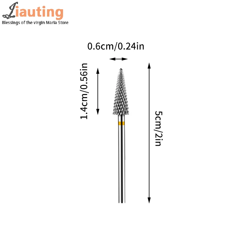 Punta da trapano per unghie in carburo di tungsteno 1pc ruota fresa fresa per unghie punte per trapano elettrico per strumenti per Pedicure Manicure