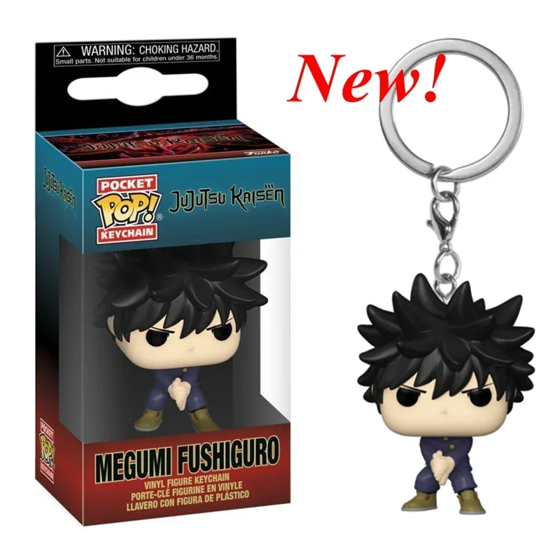 Newest FUNKO Pocket Keychain Jujutsu Kaisen Megumi Yuji Itadori Nobara Kugisaki Satoru Action Figure Collection Toys for Gifts - Image 6