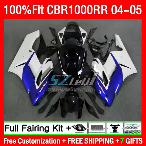OEM Fairing For HONDA CBR 1000RR CBR1000 CC 04-05 191Q1.54 CBR1000RR White blue 2004 2005 CBR 1000 RR 04 05 Injection Body Kit