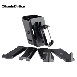 IPSC Equipment Aluminium Quick Pull Out Pistolenmagazintasche fĂŒr IPSC USPSA Competition Multi-Angle verstellbarer GĂŒrtel Mag Holder