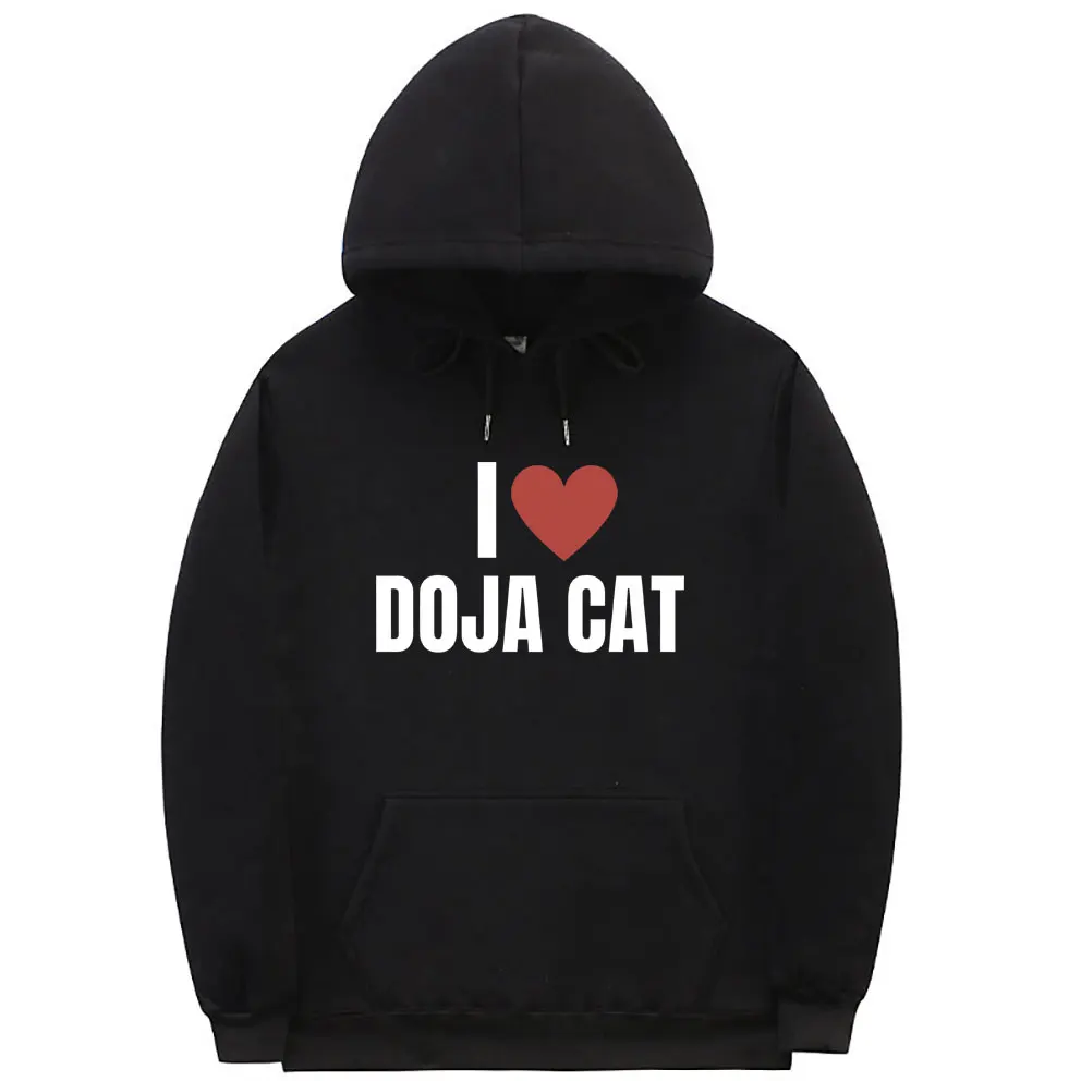 

I Love Doja Cat Graphic Print Hoodie Male Fashion Hip Hop Sweatshirt Men Women's Casual Oversized Hoodies Unisex Fleece Pullover