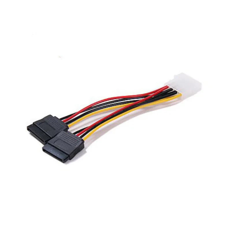 Cabos de computador e conector, poder Y divisor, fonte de alimentação, 4Pin, SATA, Molex, 4Pin, IDE, Dual 15P