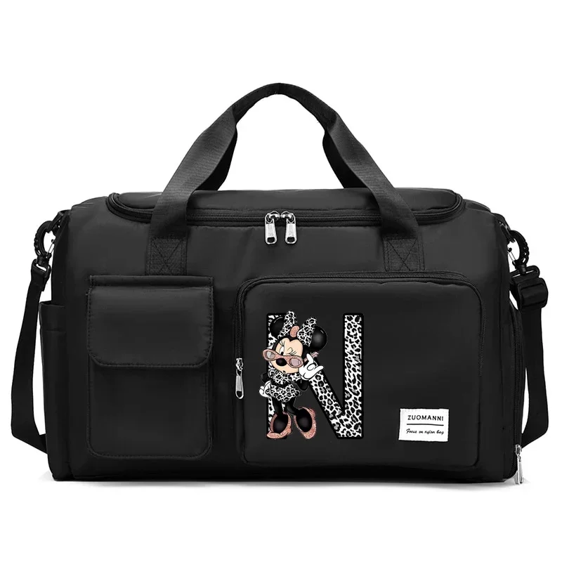 Minnie Mouse Women Travel Bag Kawaii Cartoon Men Waterproof Gym Sport Bag Fitness Handbag for Men Storage Bag Shoulderbag Gift