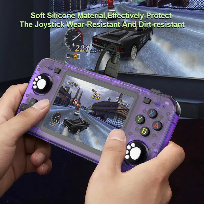 الإبهام عصا قبضة غطاء تغليف ل R36S R36H RG40XX H R36 برو K36 ريترو لعبة وحدة التحكم عصا التحكم سيليكون حامي الملحقات