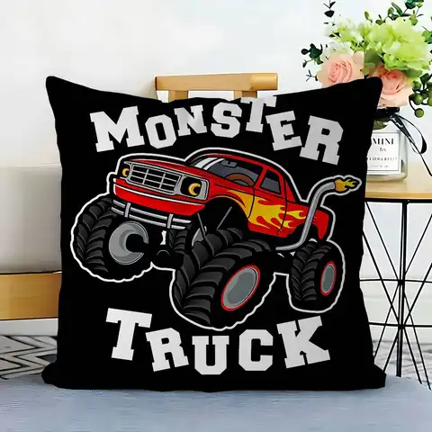 M-Monster Jam Truck Kudde Anime Kudde Bäddsoffa Huvud Örngott Kuddfodral 45x45 Cm Mode 10 best sales monsterjam - №1