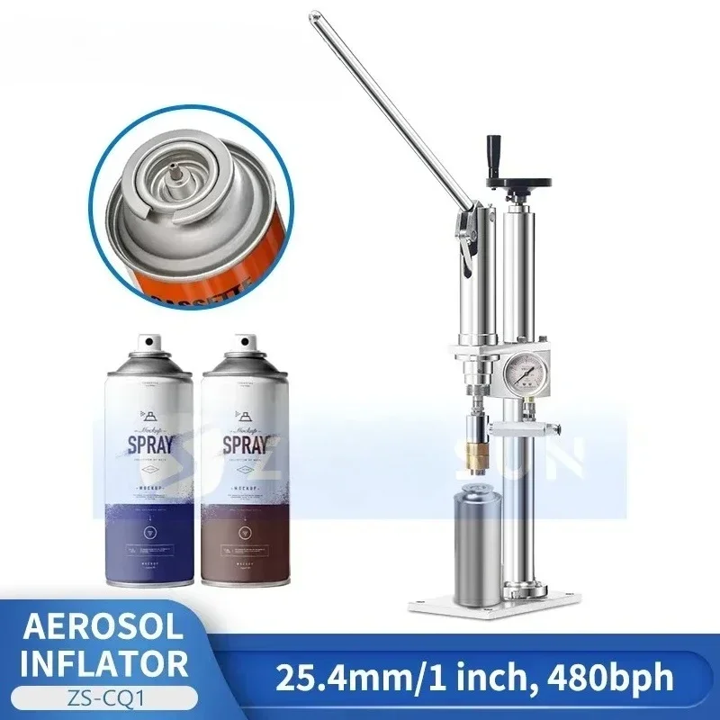 

Spray Can Filling Equipment Aerosol Gas Filling Machine Aerosol Can Gas Filler Spray Paint Refill Machine ZS-CQ1