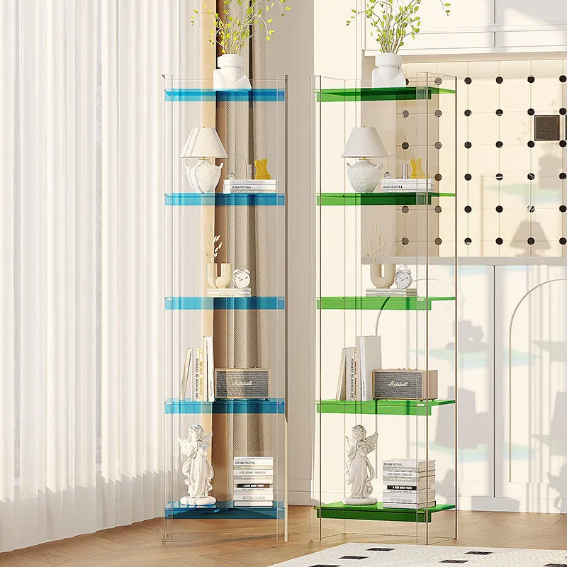 Light luxury acrylic clothing store shoe bag display rack jewelry figure window locker bedroom living room storage bookshelf