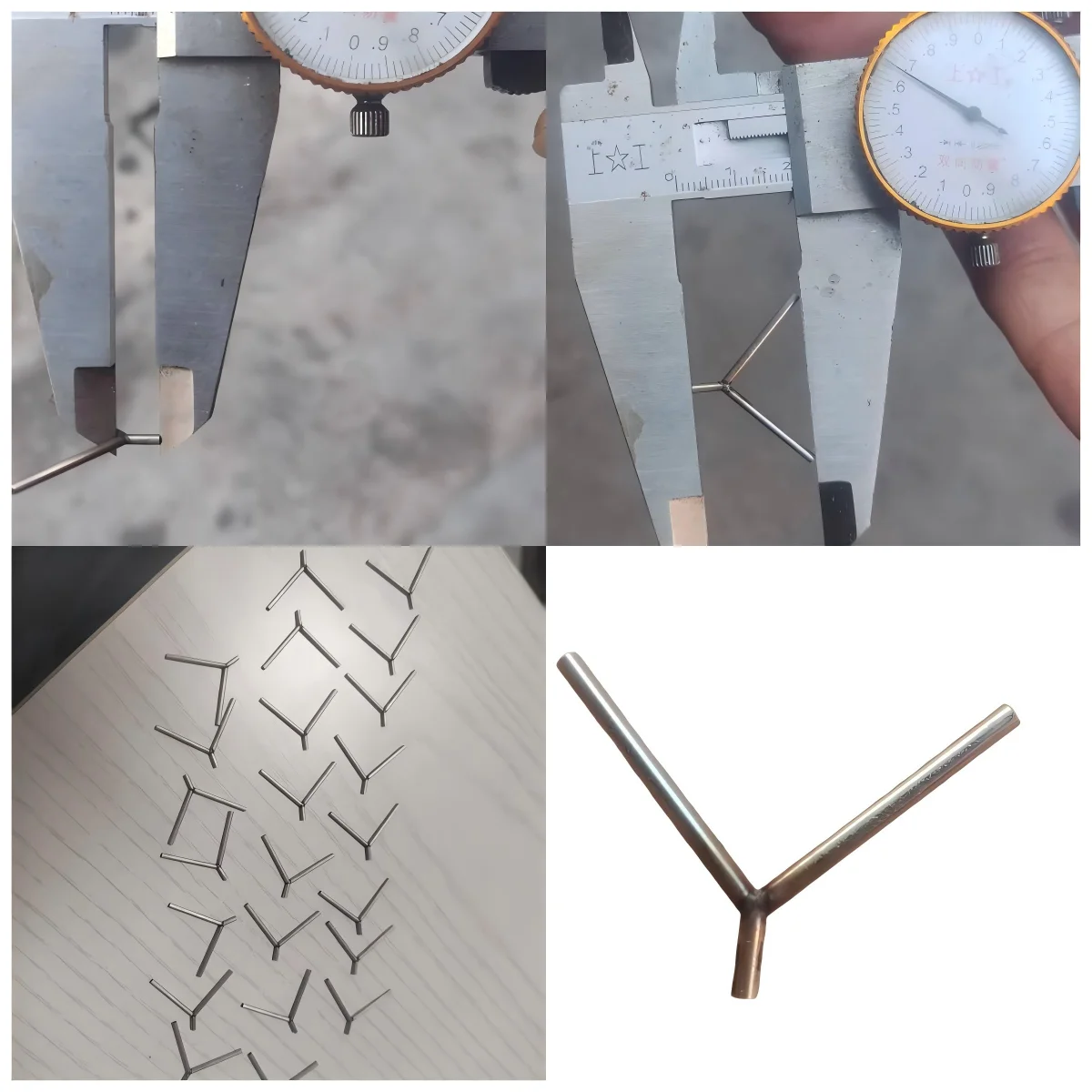 Custom laser-welded three capillary tubes