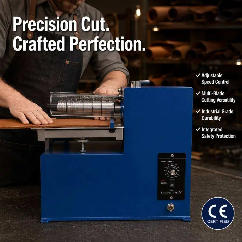 Industrial Leather Strip Cutting Machine Precise Automatic Slitter Folding Function ForSuitable for Leather Shoes and Bags